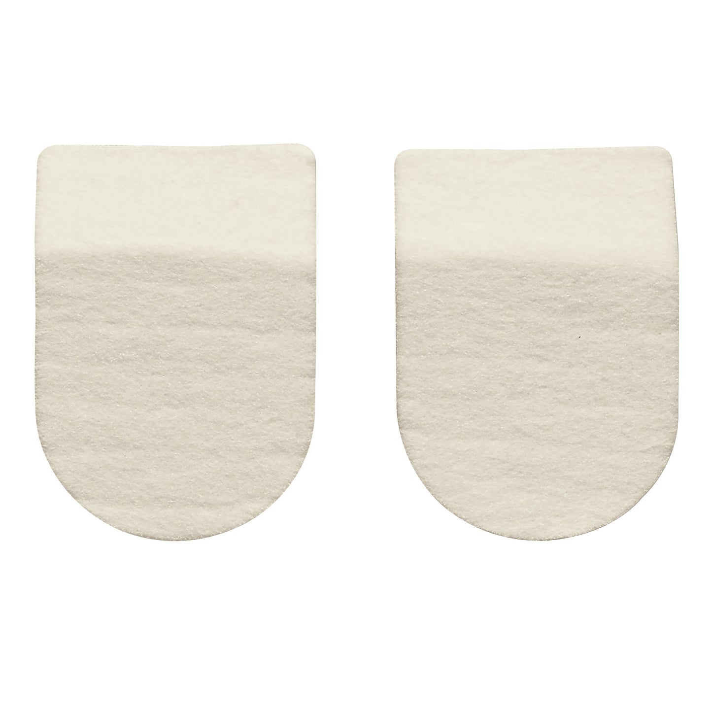 Two Hapad Heel Pads are shown. The pads are rectangular with a rounded bottom, made of a soft, cushioned material.