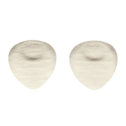 Two Hapad IPK Pads, designed for foot support, are shown. They are white, oval-shaped, and appear soft and cushioned.