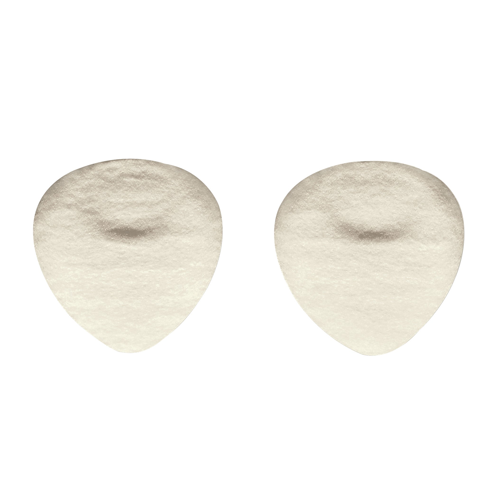 Two Hapad IPK Pads, teardrop-shaped, are shown side by side. They are white with a soft, textured surface.