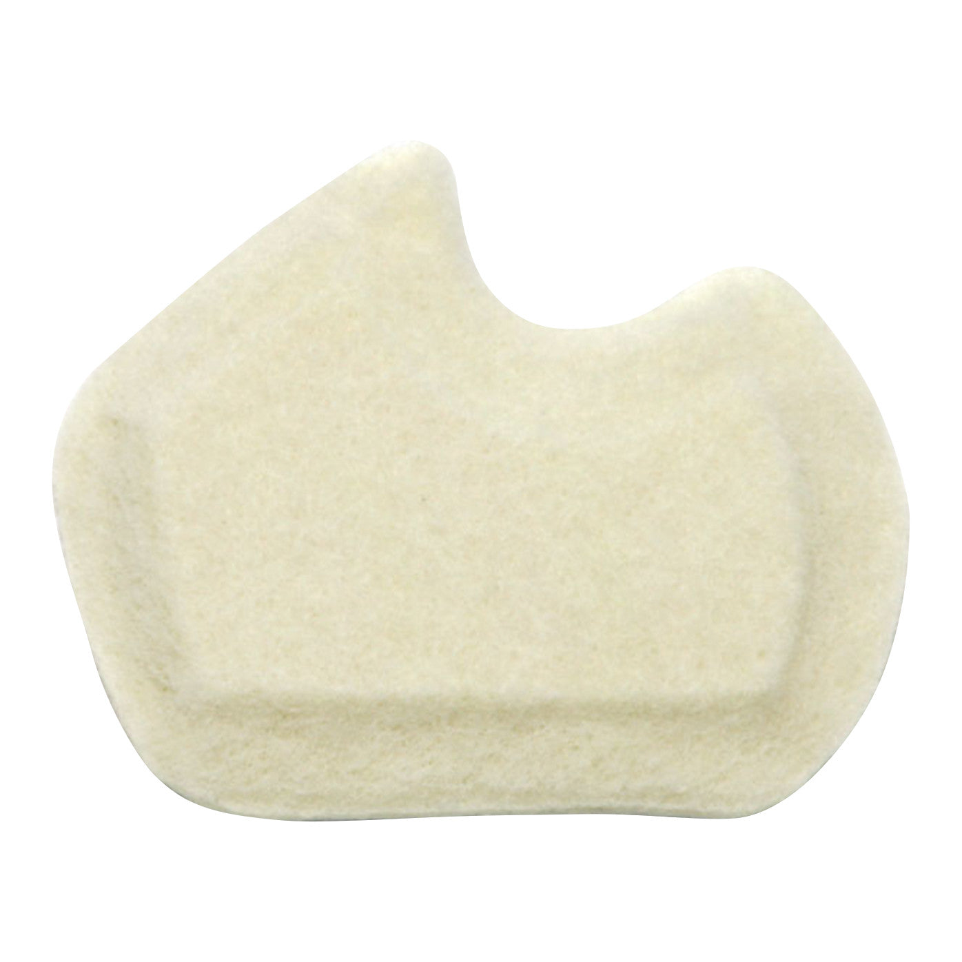 A Felt Dancer Met Pad with an irregular shape, designed to provide cushioning for the foot.