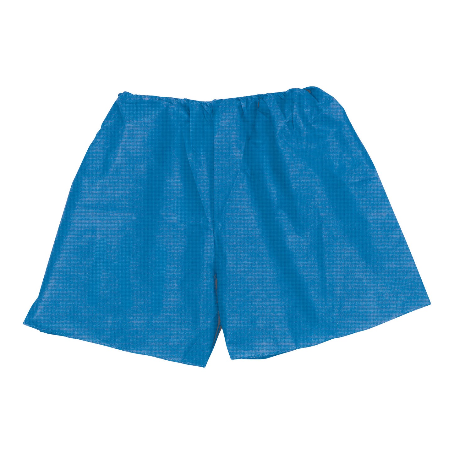 Blue Tidi Orthopedic Shorts with an elastic waistband, shown on a white background.