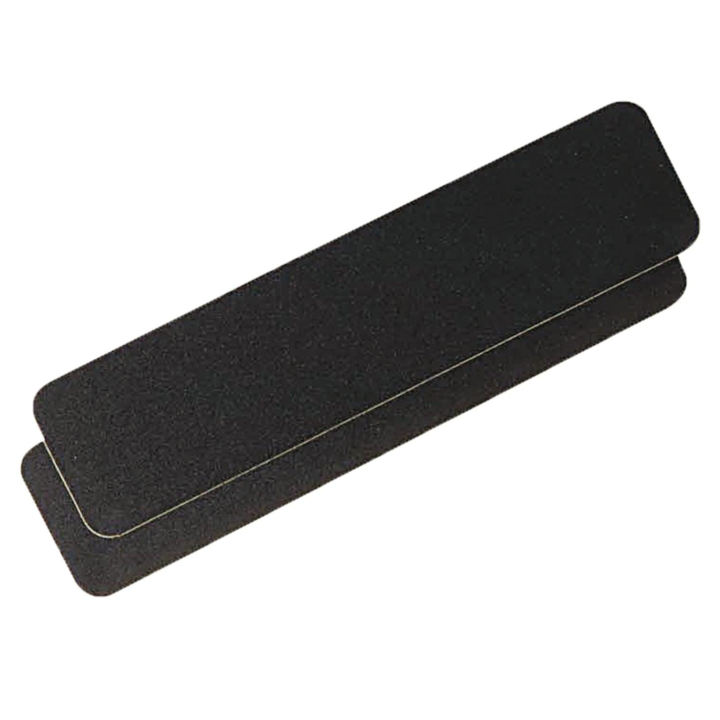 A black Anti-Slip Adhesive Tape with rounded corners, designed for providing traction and preventing slips.