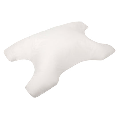 White SleePAP Pillow, designed with contours and four protrusions for optimal head and neck support.