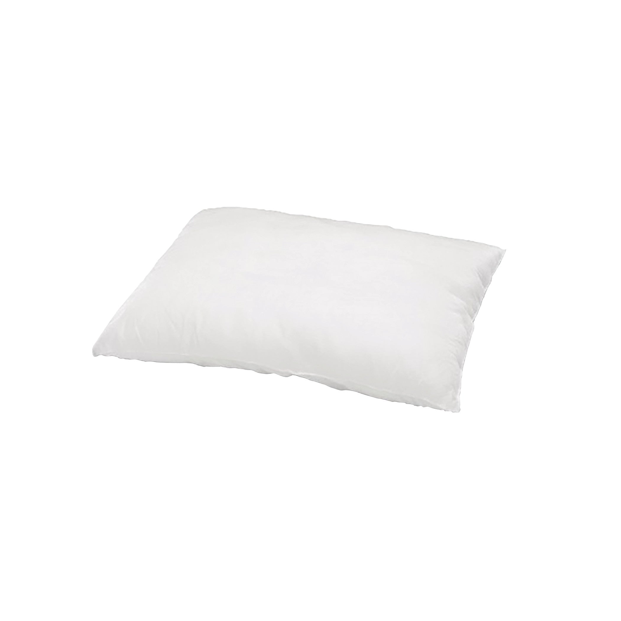 A white Disposable Pillow on a plain white background.