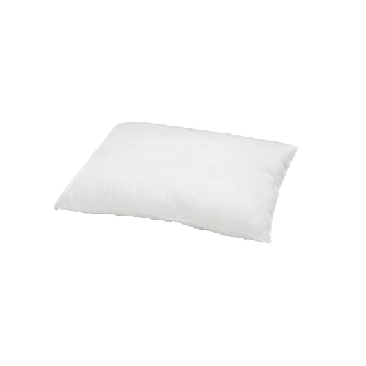 A white Disposable Pillow on a plain white background.