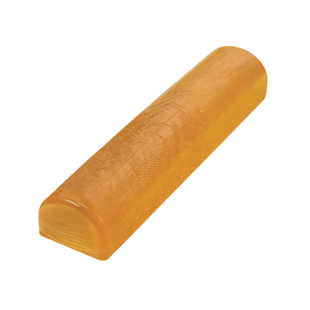AliMed AliGel Chest Roll, an amber-colored, semi-cylindrical support pad with a textured surface.