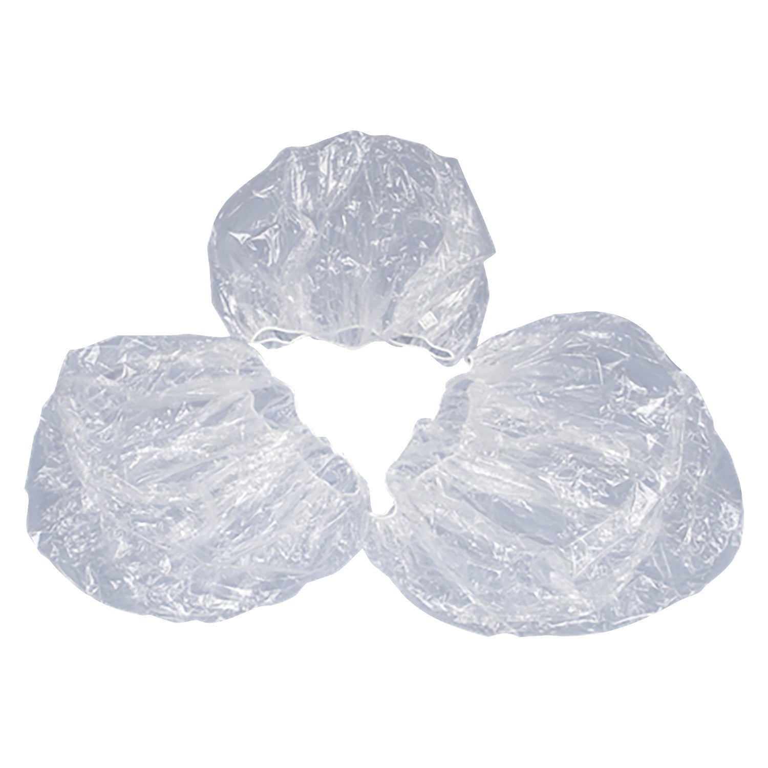 Three transparent DeRoyal Angiographic Equipment Covers are arranged in a triangular formation on a white background.