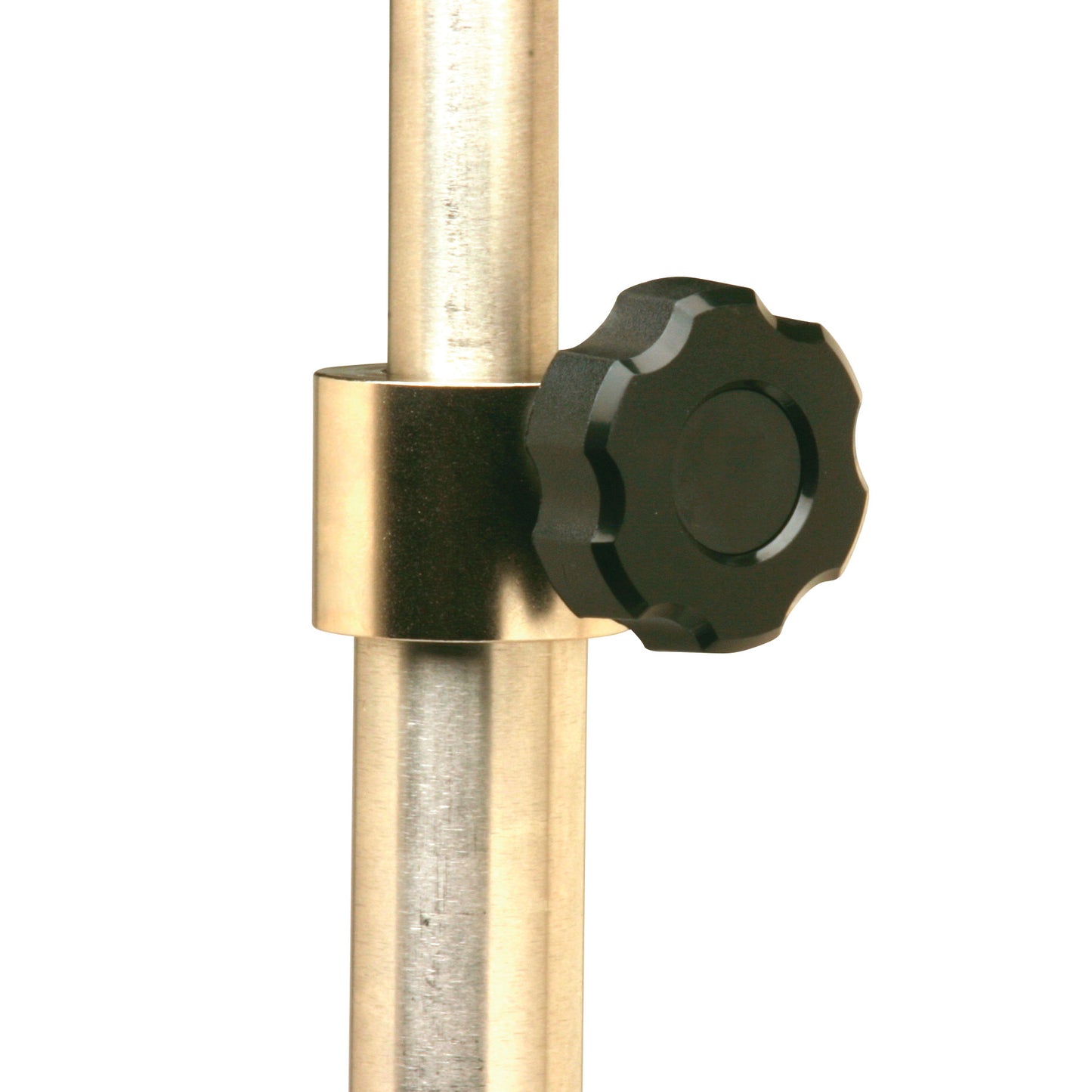 Replacement Turn Knob for Workstation Phlebotomy Cart, featuring a black knob attached to a metallic pole.