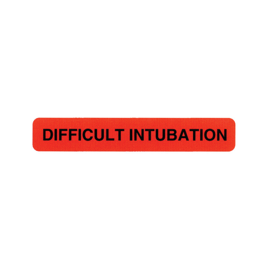 Difficult Intubation Label – AliMed
