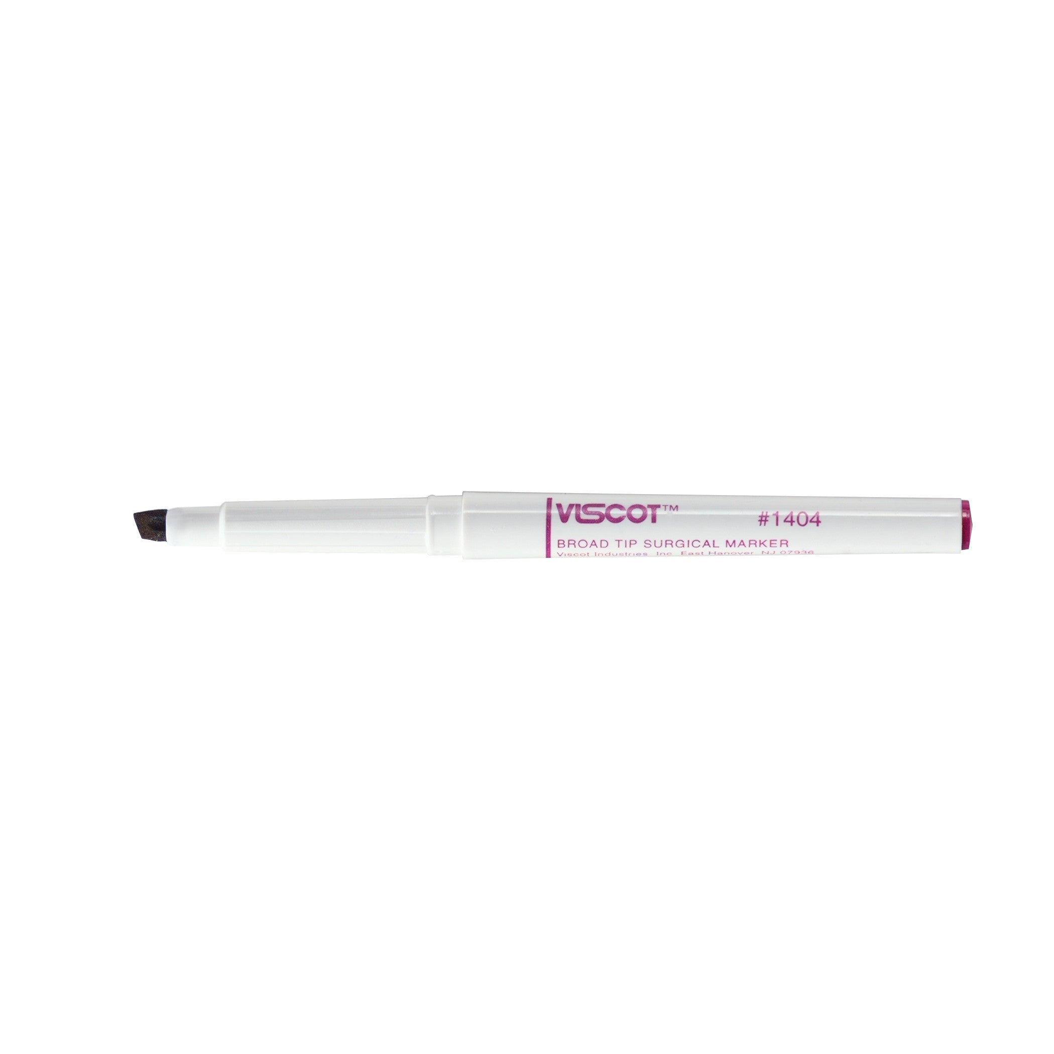 A Viscot Precision Surgical Skin Marker with a broad tip, shown uncapped against a white background.