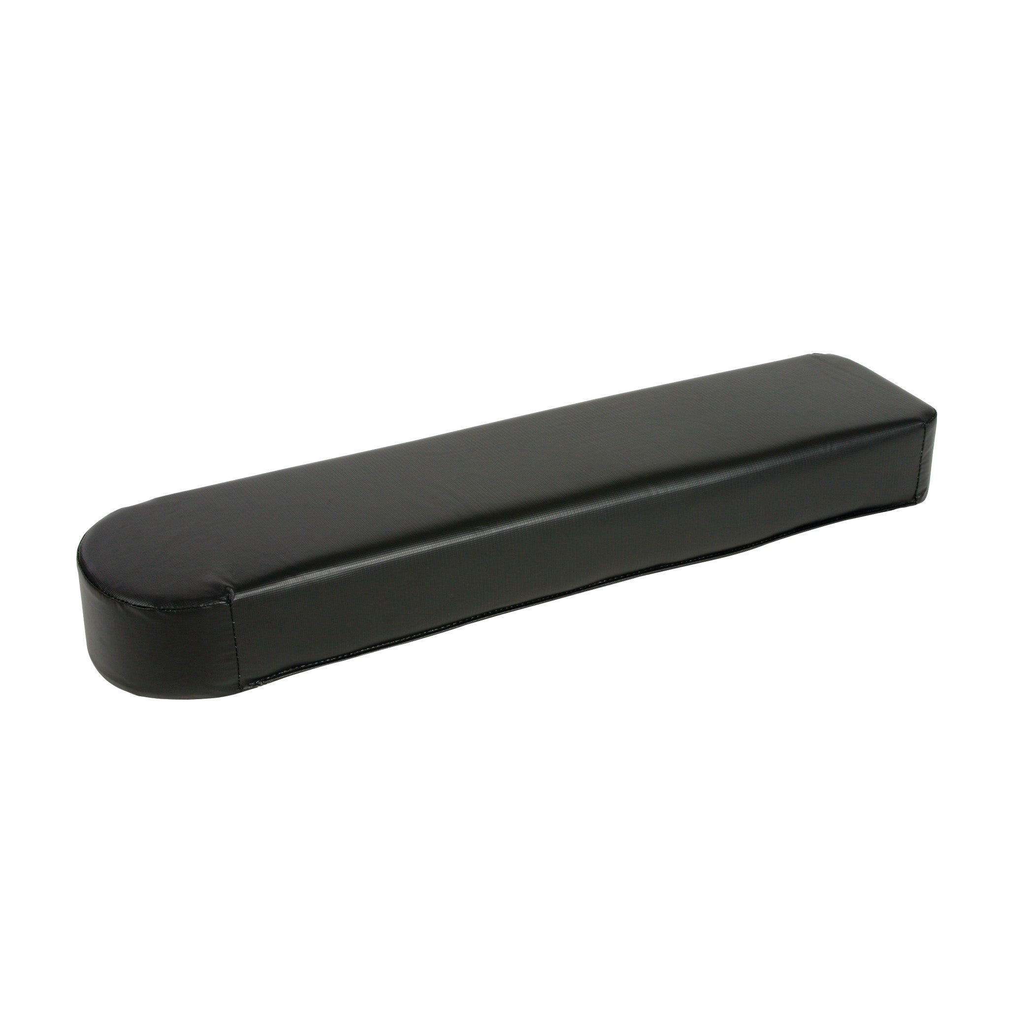 AliMed Standard Armboard Pad: A rectangular black pad with rounded ends, designed for arm support during medical procedures.