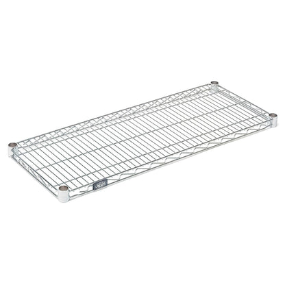 This is a Wire Shelf for AliMed Standard-Duty Wire Shelving, featuring a metal grid design with round corner fittings.