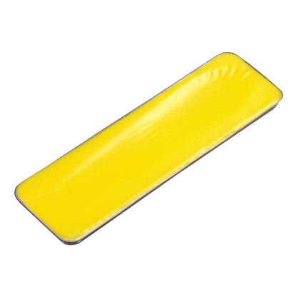 AliMed AliLite Standard Armboard Pad is shown, featuring a rectangular shape with a bright yellow cushioned surface.