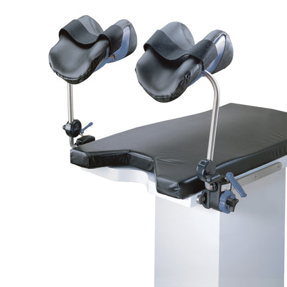 Replacement Pad for Allen Simplicity Knee Crutch, featuring black cushioned supports on metal rods with adjustable straps.