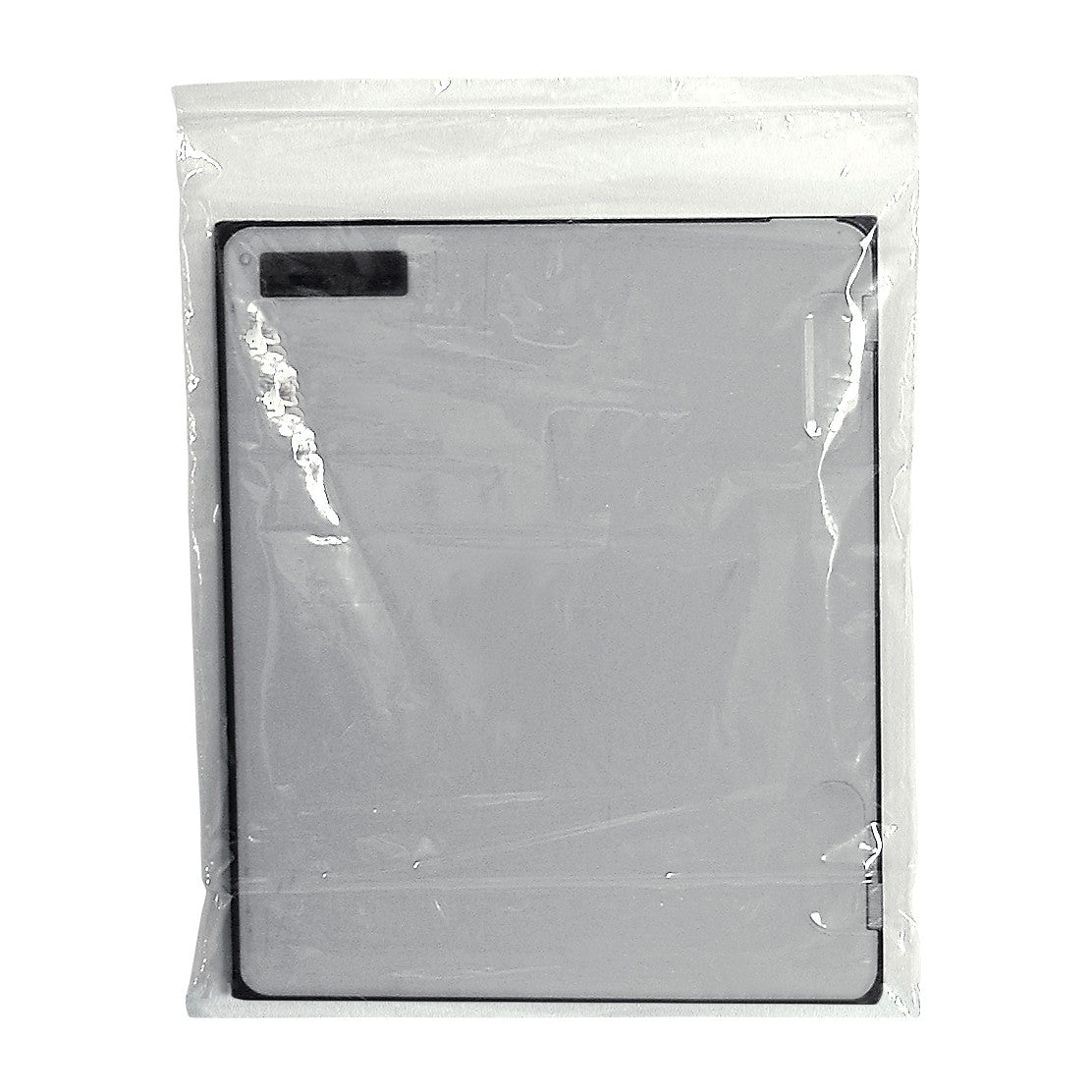 A Zip-Lock Cassette Cover sealed in transparent plastic packaging, revealing a rectangular shape inside.