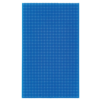 A blue "Silicone Mat for SteriSet Containers" featuring a grid of small, raised white dots across its surface.