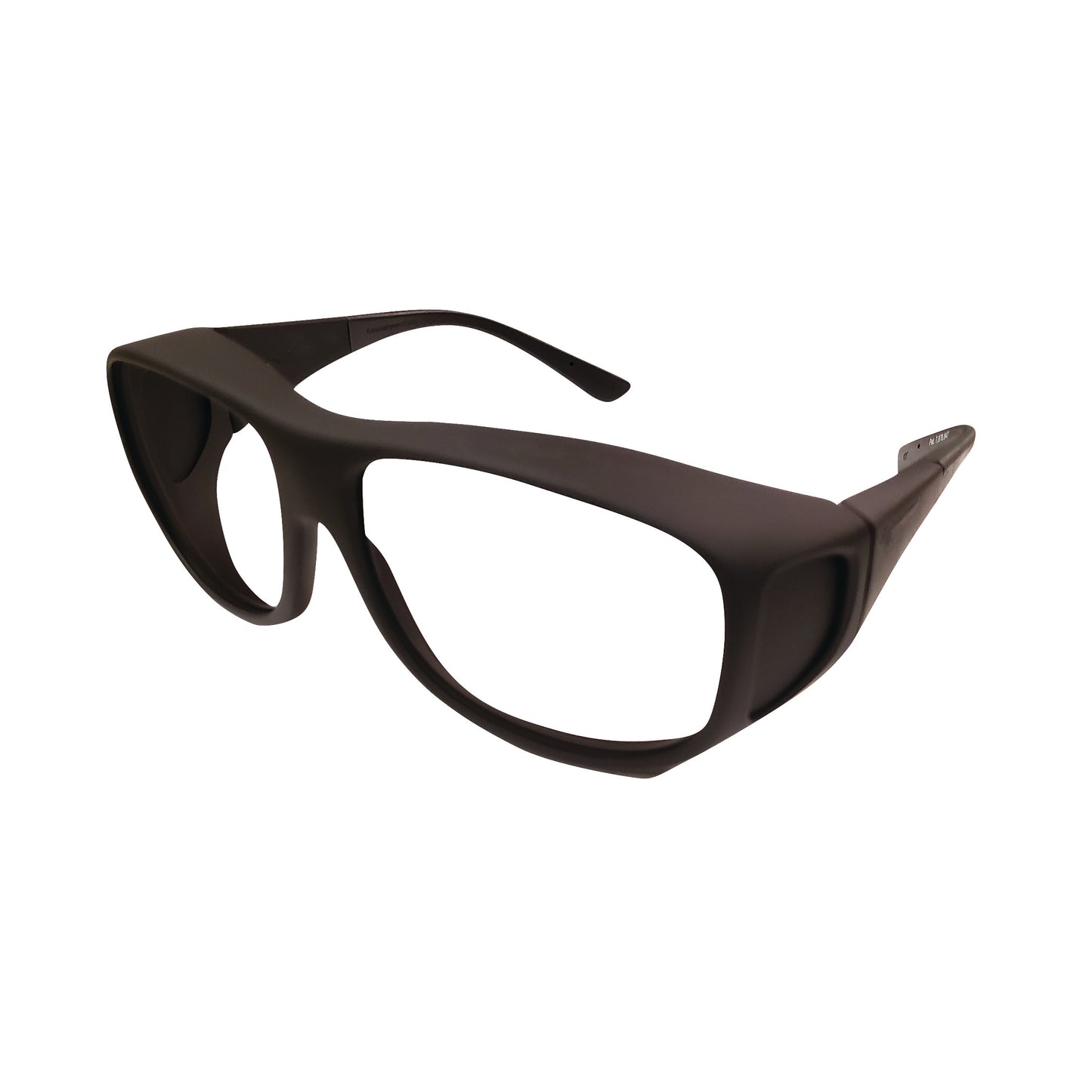 Black Fitguard Beta Fitover Radiation Protection Eyewear with large lenses and wrap-around design for optimal coverage.