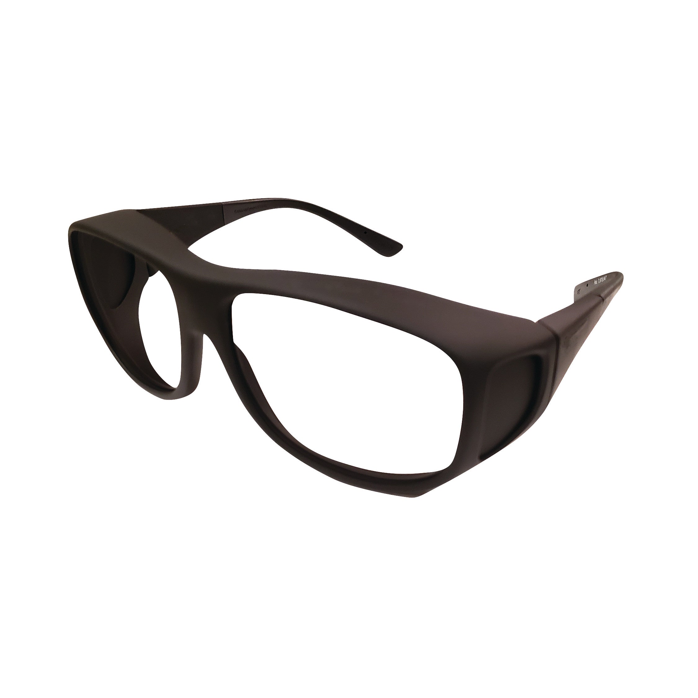 Black Fitguard Beta Fitover Radiation Protection Eyewear with large lenses and wrap-around design for optimal coverage.