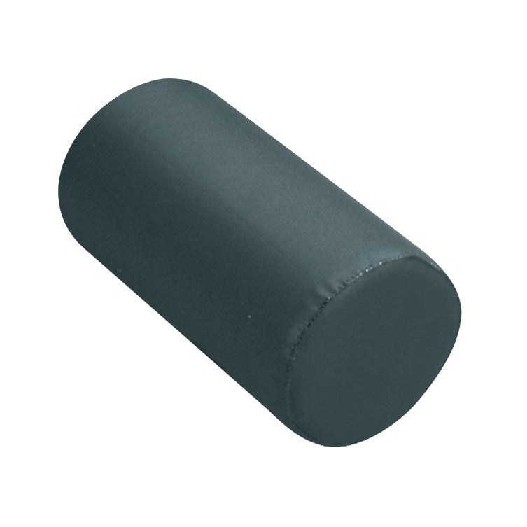 A cylindrical AliMed Positioning Roll in dark green, shown from an angled perspective on a white background.