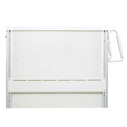 AliMed Cart Accessory: Accessory Panel for Select Series Medical Carts, featuring a white panel with a handle on the side.