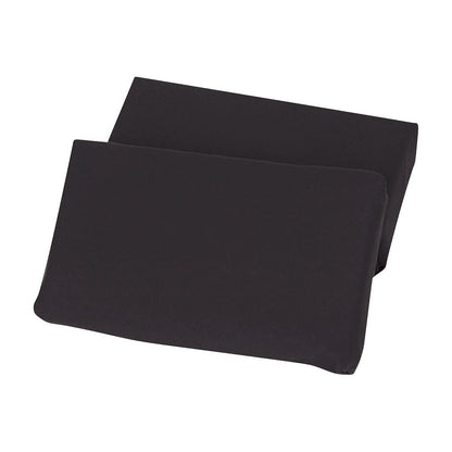 Two black MRI Rectangle Positioners stacked on a white background.