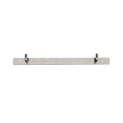 AliMed Stainless Steel Patient Shifter Hanger with two hooks on a flat metal bar for wall mounting.