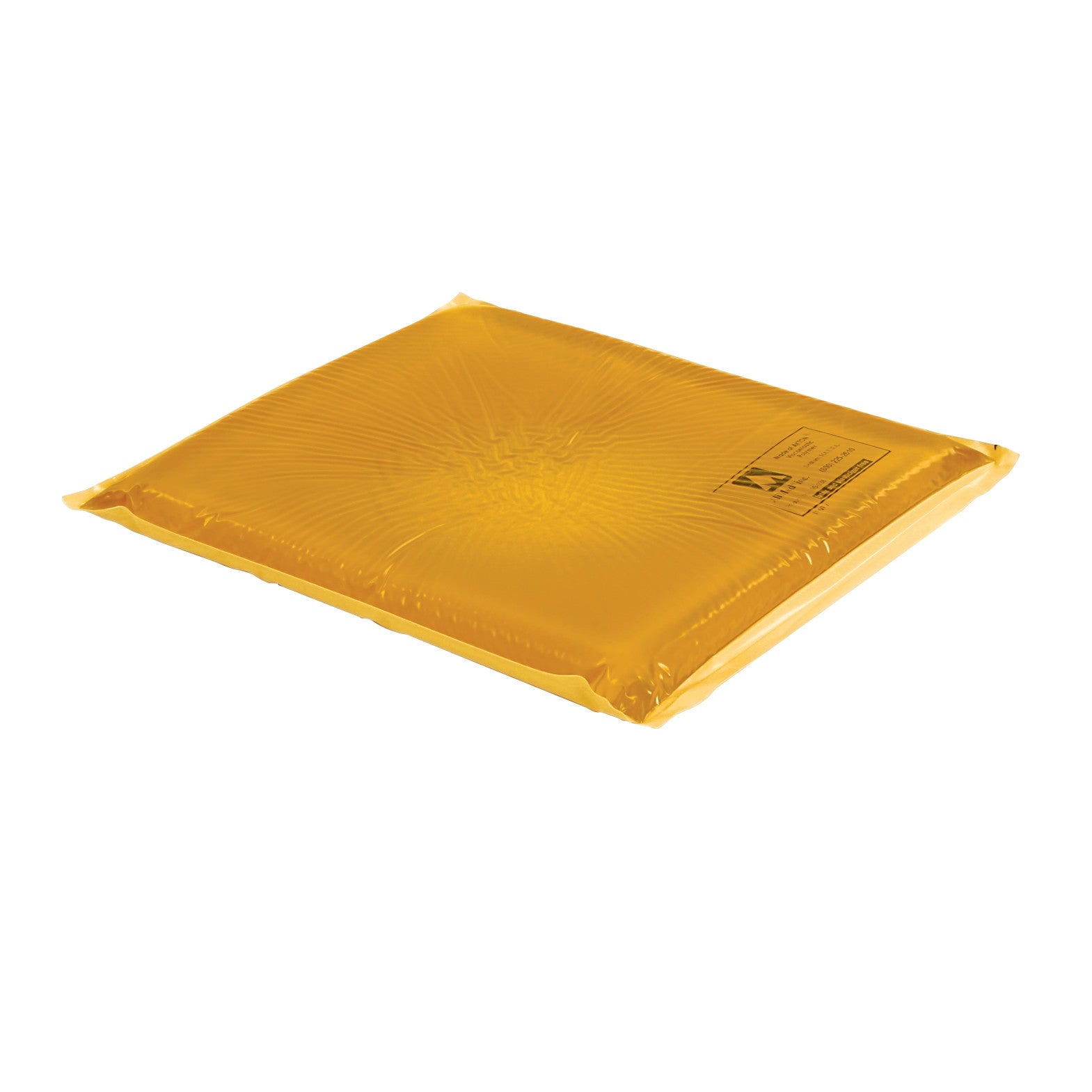 AliMed AliGel Lateral Head Pad, a flat rectangular yellow gel pad designed for cushioning and support.