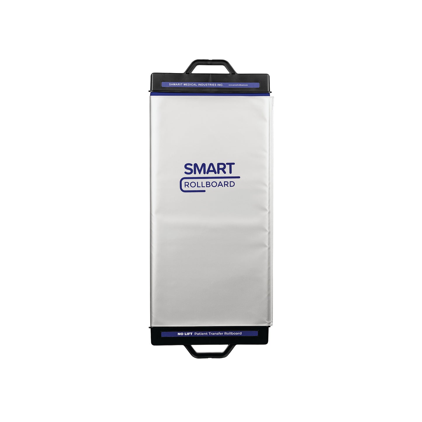 A SAMARIT SMART Rollboard, a rectangular patient transfer device with handles, designed for easy patient movement.