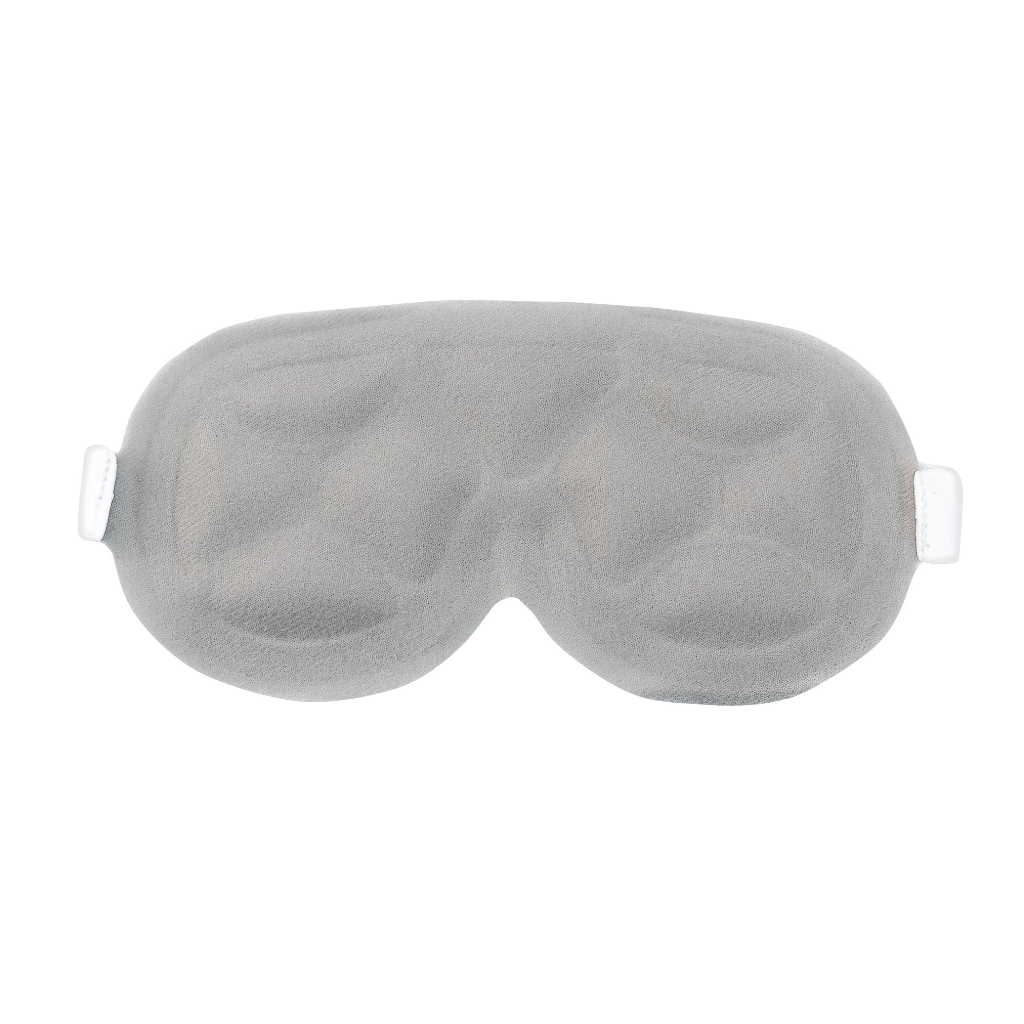 Gray Xena Therapies Opal Cool Eye Mask with a quilted design and white elastic straps.