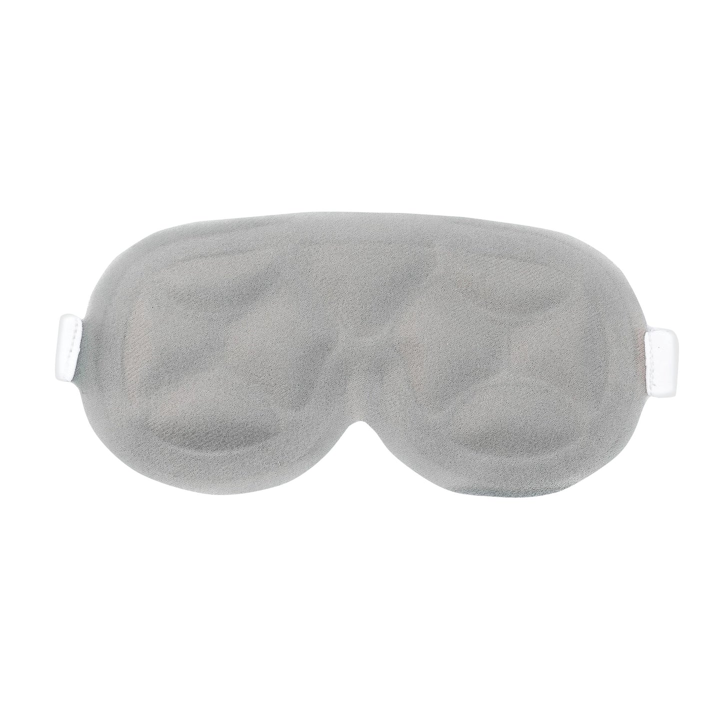 Gray Xena Therapies Opal Cool Eye Mask with a quilted design and white elastic straps.