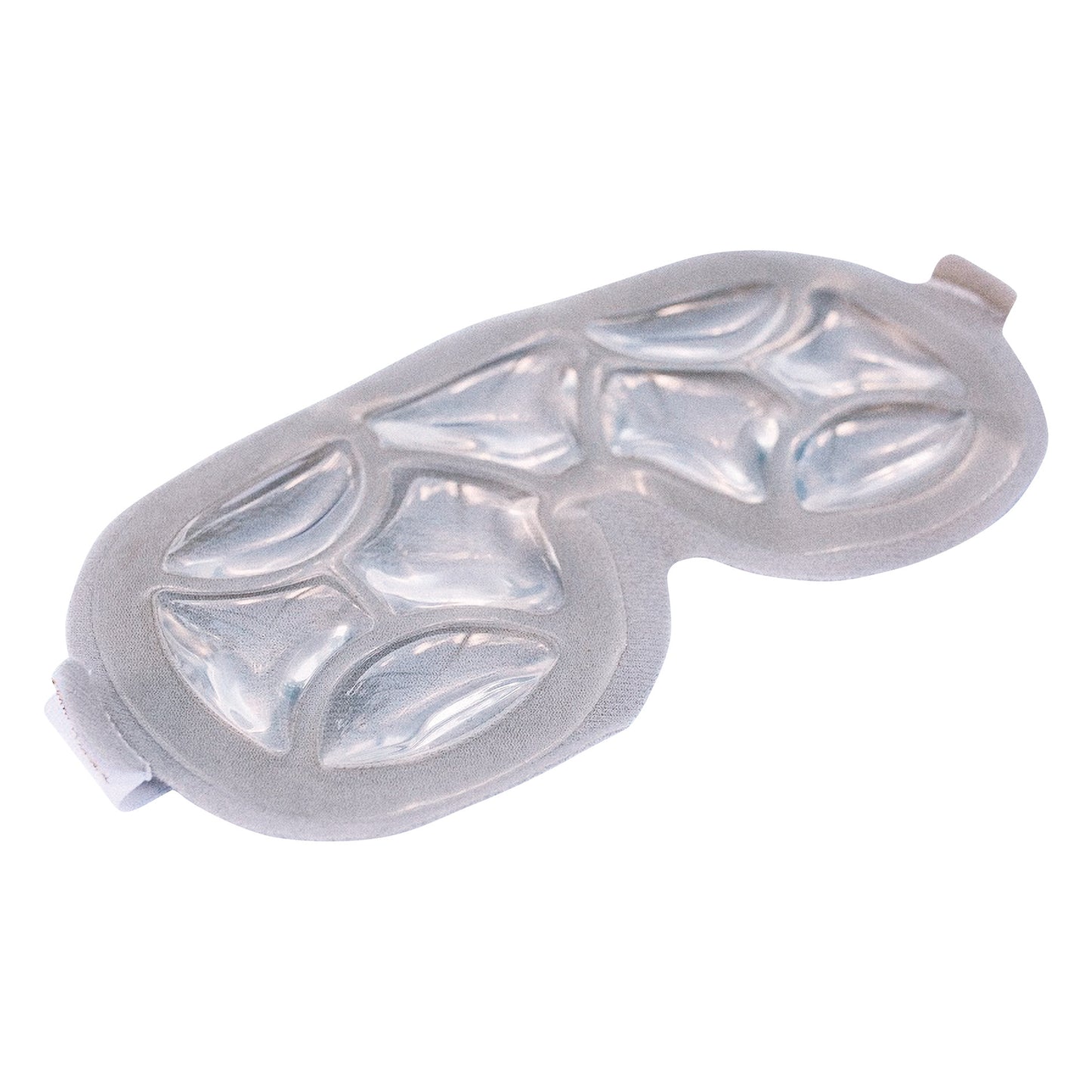 The Xena Therapies Opal Cool Eye Mask is gray with cooling gel packs, designed for relaxation and soothing eye relief.