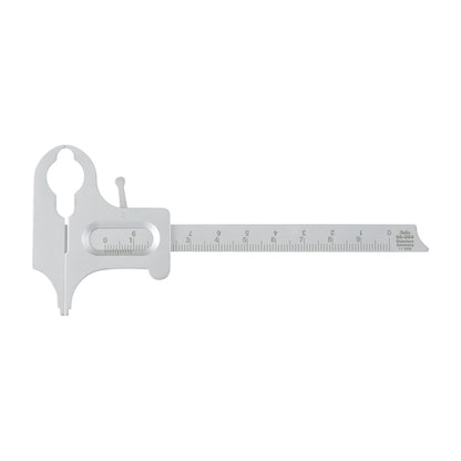 Miltex Boley Gauge Calipers, a stainless steel measuring tool with a sliding ruler and a scale, used for precise measurements.