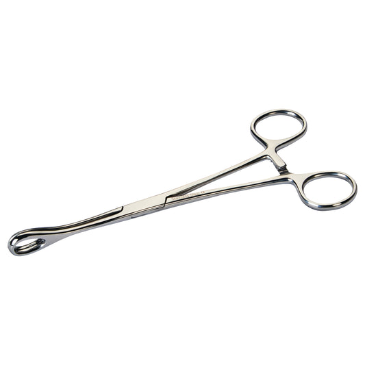 Stainless steel Smooth Foerster Sponge Forceps with looped handles and smooth, rounded tips shown on a white background.