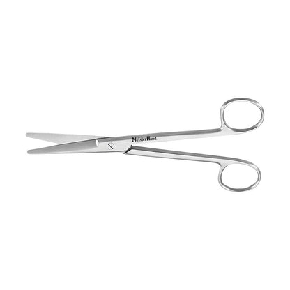 Miltex MeisterHand Mayo Dissecting Scissors with straight blades and looped handles, shown on a white background.