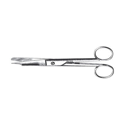 Miltex Ingrown Nail Scissors with curved, sharp tips and looped handles on a plain white background.