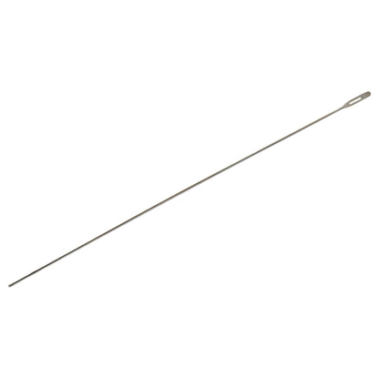 A long, thin metal rod with a hole at one end, labeled "Probe with Eye," on a white background.