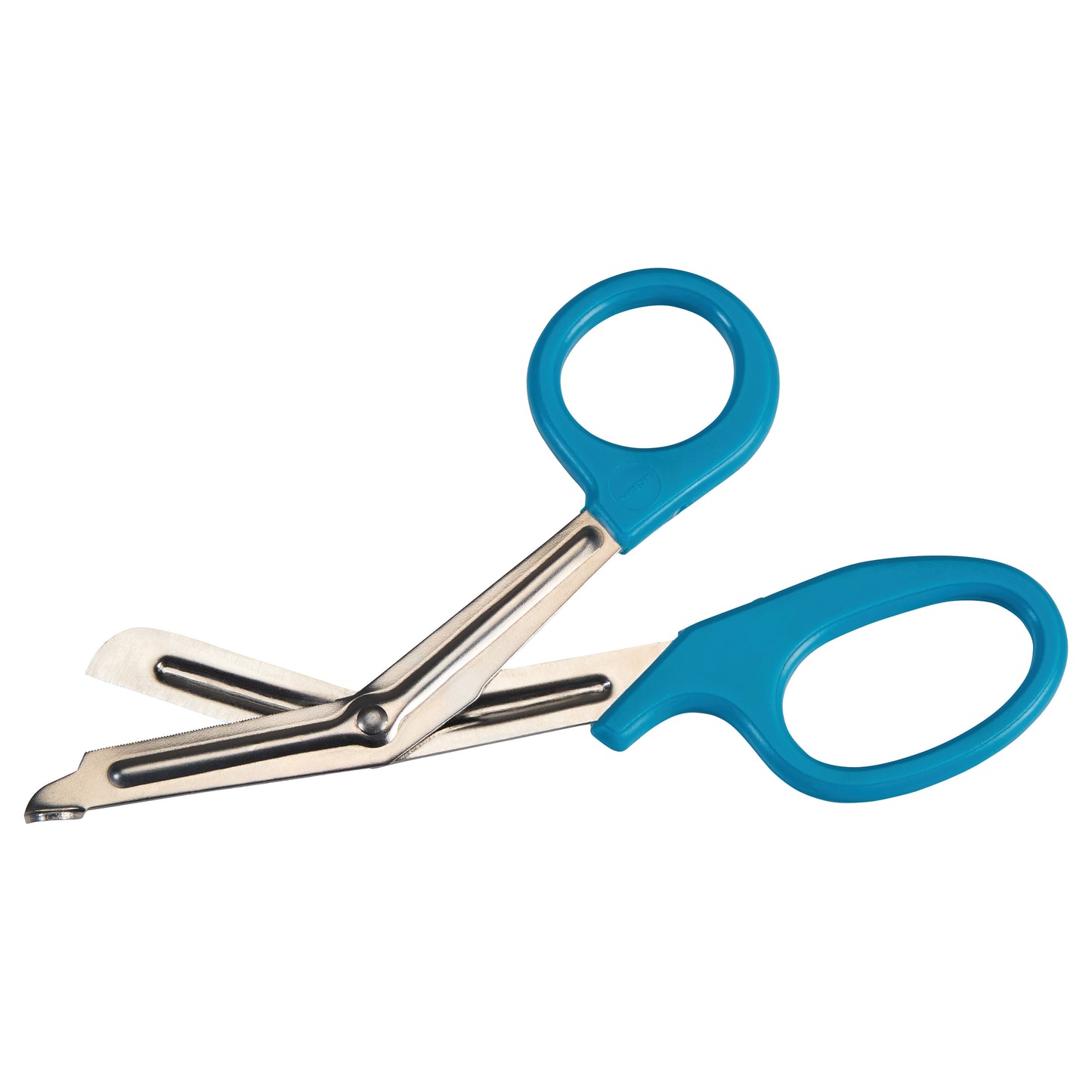 Miltex All-Purpose Utility Scissors with blue handles and stainless steel blades, designed for versatile cutting tasks.