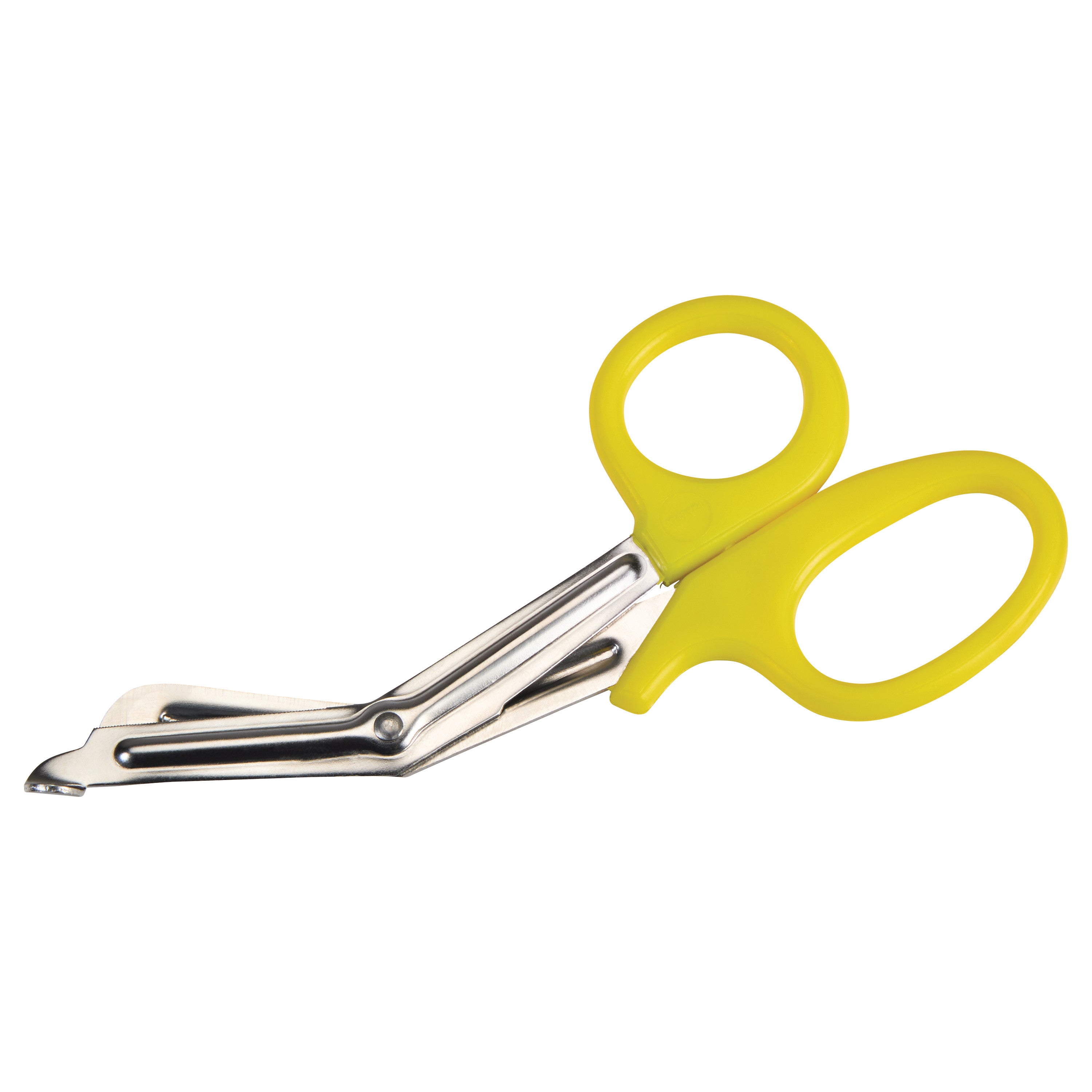Miltex All-Purpose Utility Scissors with yellow handles and angled stainless steel blades designed for various cutting tasks.