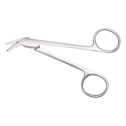 Metal Wire Cutting Scissors with looped handles and angled blades, designed for precise cutting of wires.