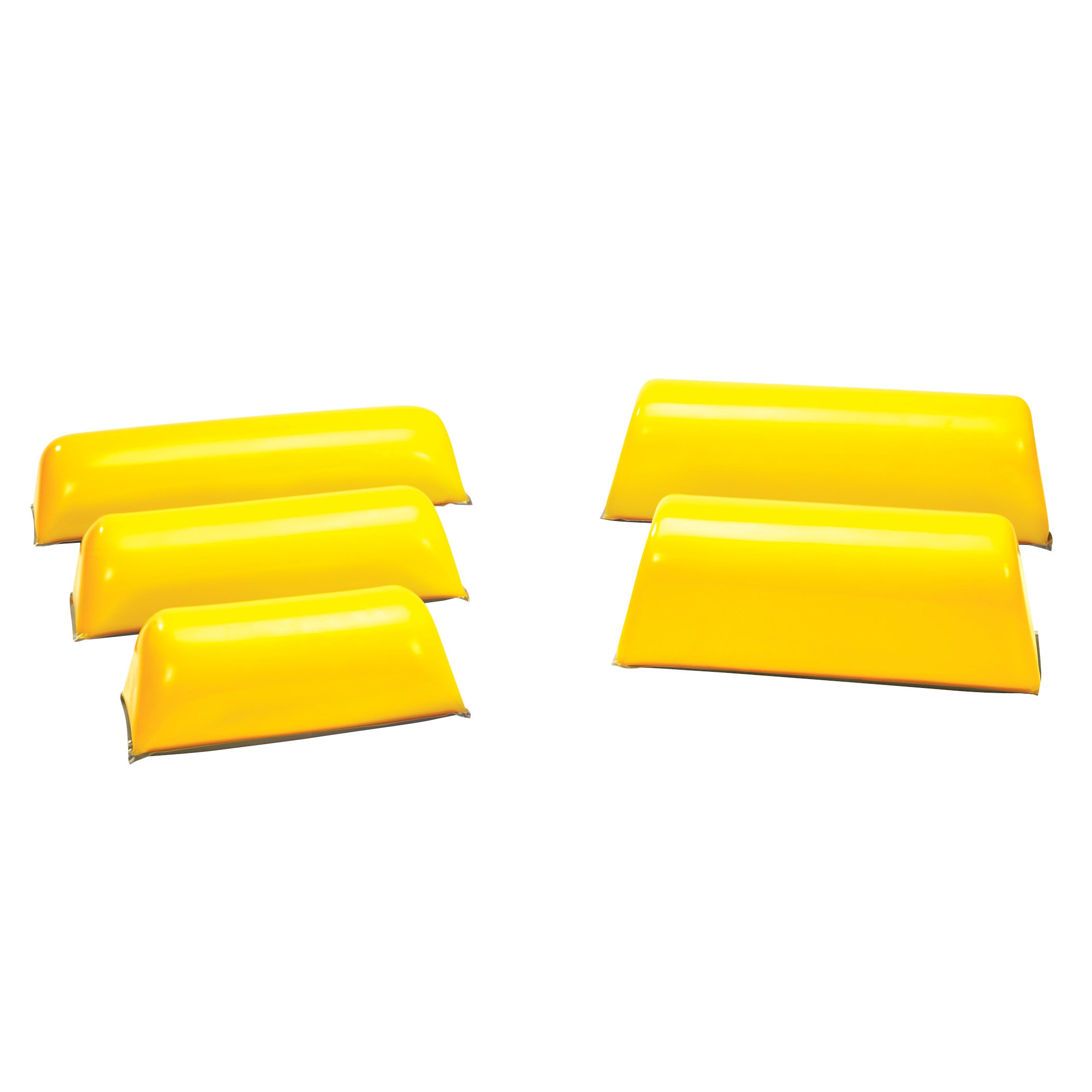 AliMed AliLite Chest Rolls in yellow, with two sets of three rolls on a white background.