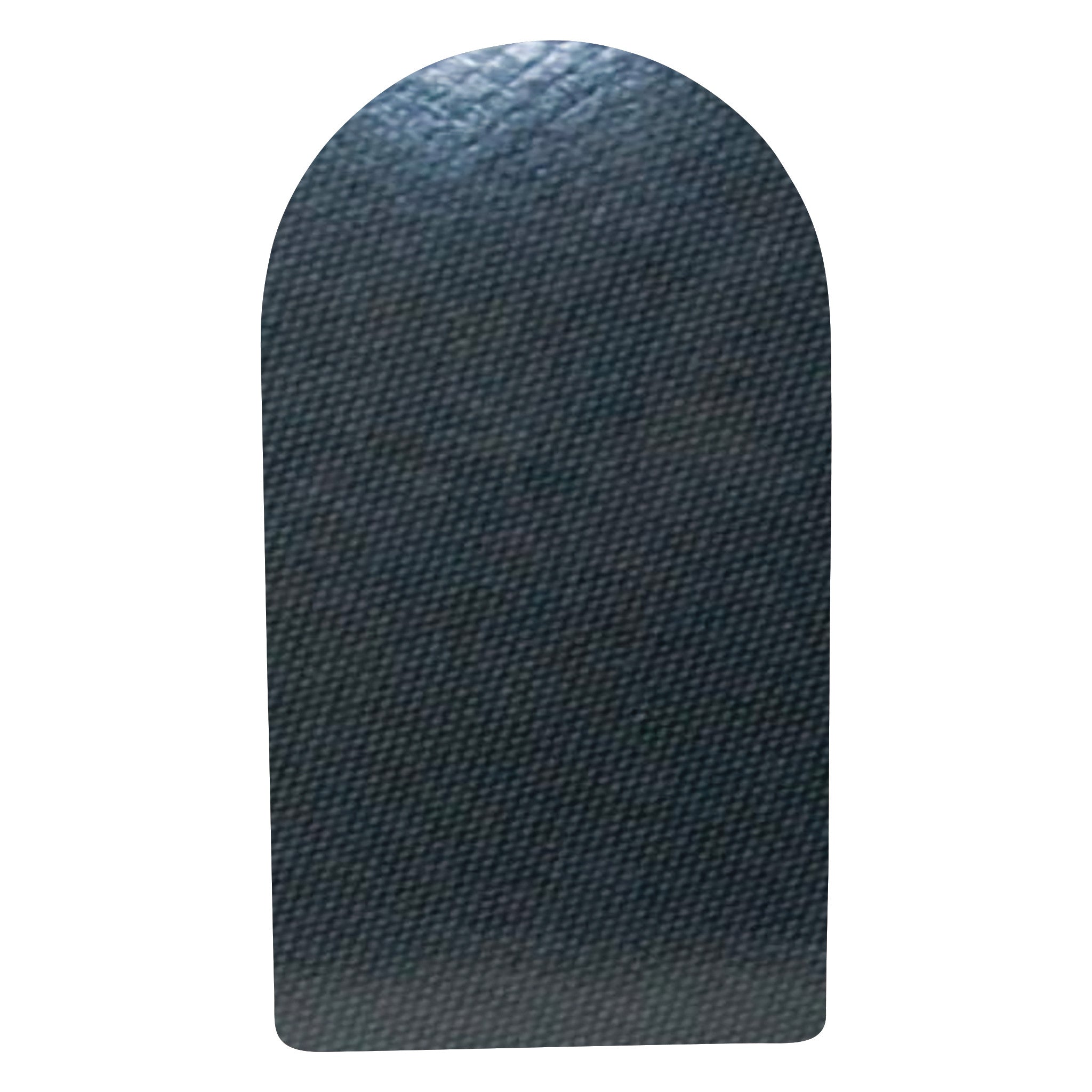 Aetrex Carboplast Composite Sheet, dark grey, curved top with a textured surface, used for orthopedic support or shoe modifications.
