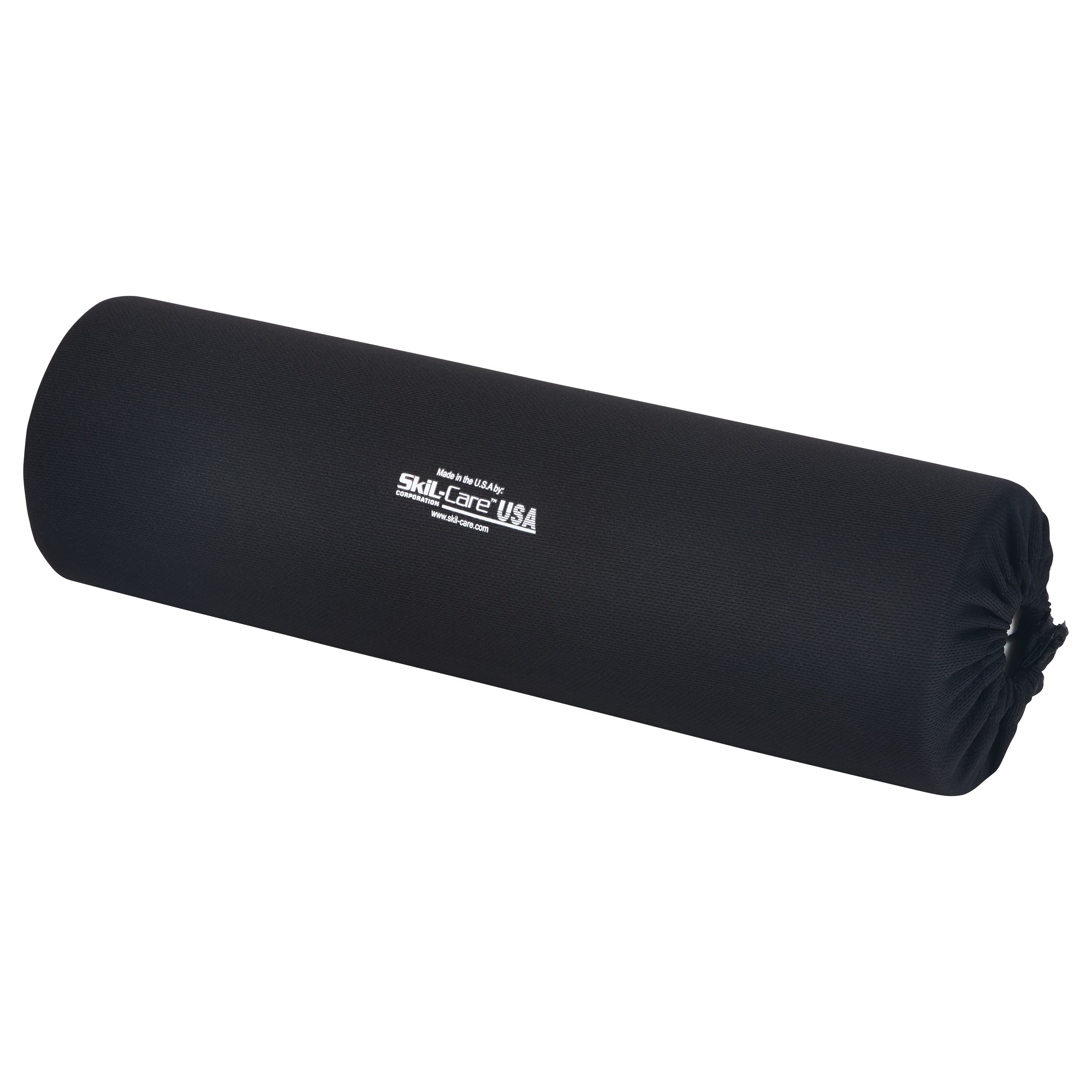 The SkiL-Care Lateral Stabilizer Full-Arm Armrest Bolster is a black cylindrical cushion designed for arm support and positioning.