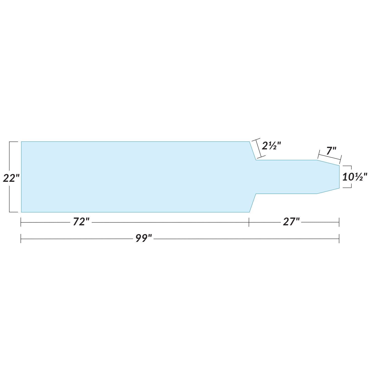Diagram of the AliMed Support Surface for Picker Angiography Table, showing dimensions: 99" long, 22" wide, and detailed cuts.