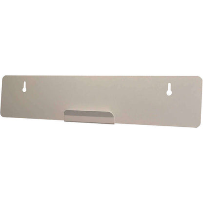 White Door Mount/Hanger for Bowman Isolation Stations, featuring two keyhole slots and a central hook for mounting.