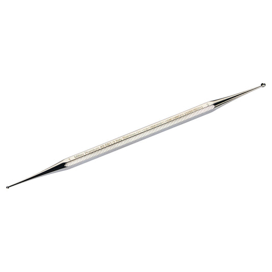 Miltex Double-Ended Curette Excavator with a long, ridged handle and small looped ends for precision medical or dental work.