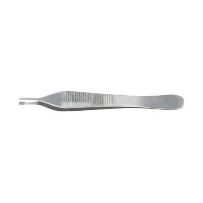 Brown Tissue Forceps made of stainless steel, featuring a textured handle and precision grip tips designed for medical use.
