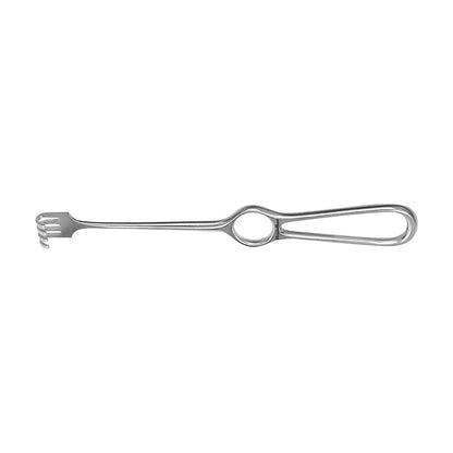 The Miltex MeisterHand Volkman Retractor is a stainless steel surgical instrument with a circular handle and multiple small hooks.