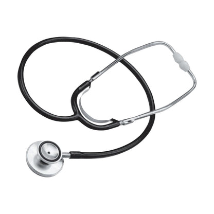 The ADC Proscope 670 Dual-Head Stethoscope features a black tube and dual-head design for medical examinations.