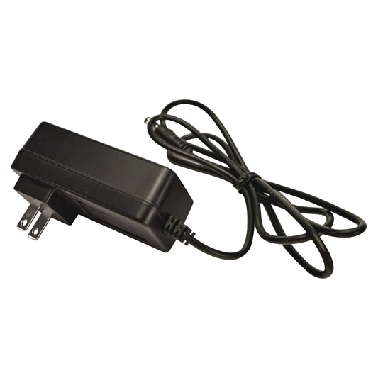 A black AC/DC Power Cord for the Severo Electric Pill Grinder, featuring a two-prong plug and a coiled cable.