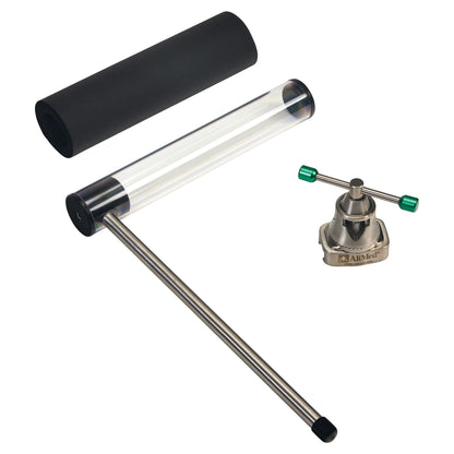 AliMed Radiolucent Total Knee Replacement (TKR) Support and Clark Socket Plus Kit. Includes transparent tube, black foam, and a clamp.